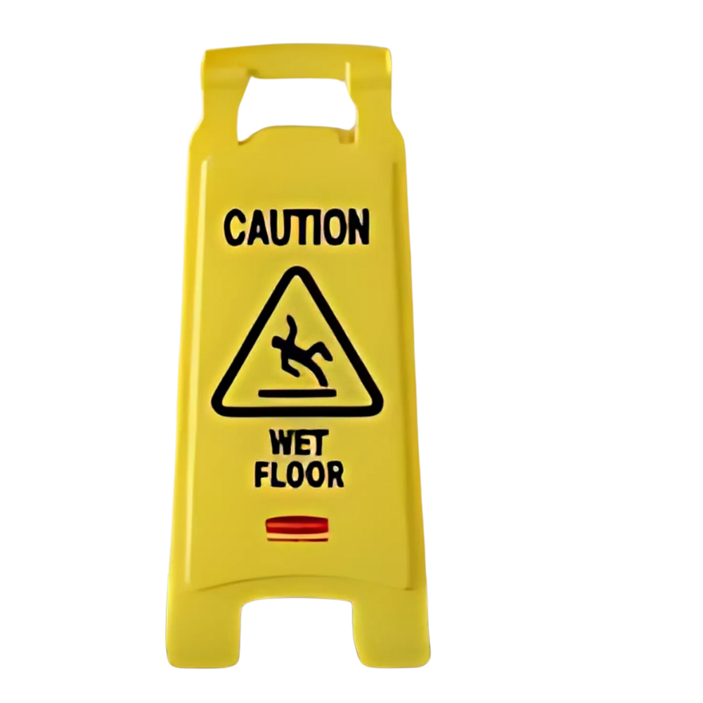 caution we floor sign board