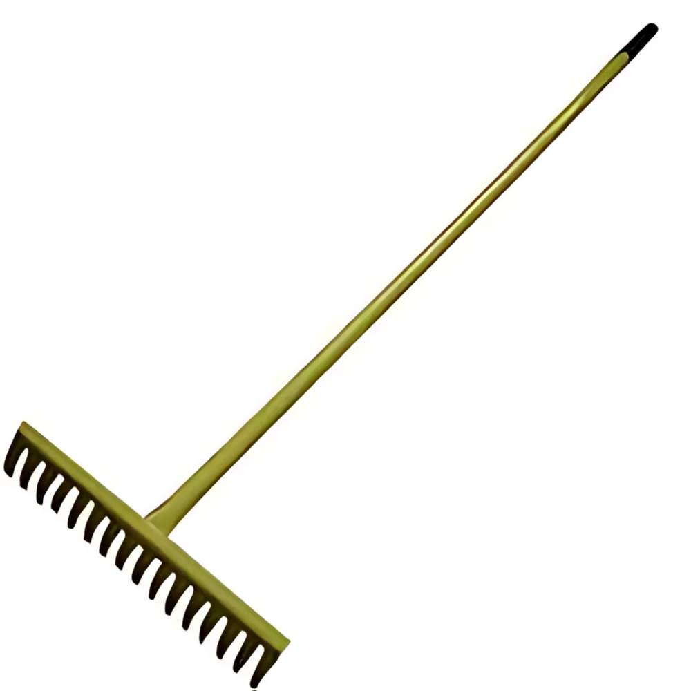 Metal Rake 16 Finger with Metal Handle