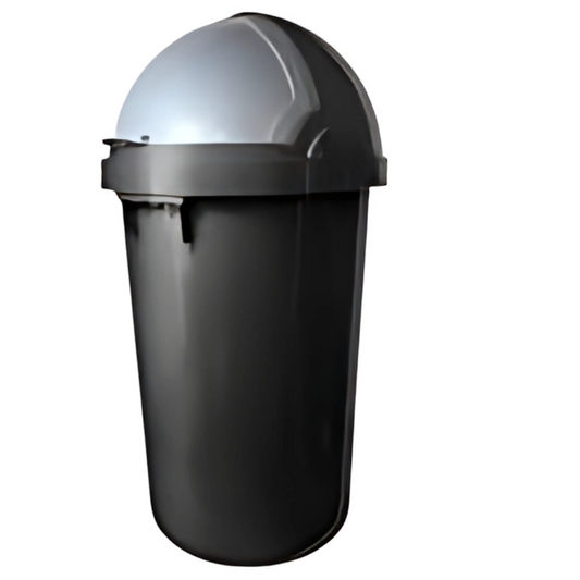 Otima 50L Black Plastic Dustbin