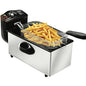 Omega OM-S13 deep fryer cooker on a kitchen countertop.