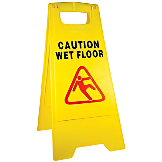 wet floor caution board