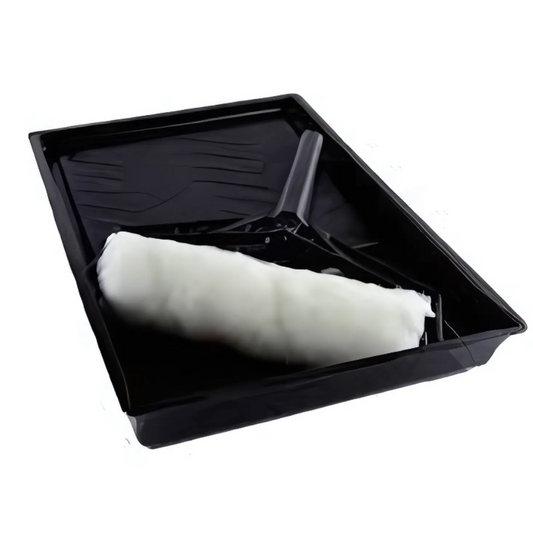 Plastic Handle Paint Roller Tray Set