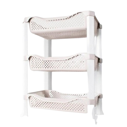 Otima 3-tier storage rack with durable shelves for kitchen or office.